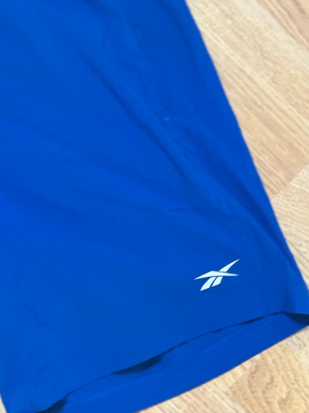 Reebok Men's Royal Blue Athletic Shorts with Black Drawstring - Picture 2 of 8